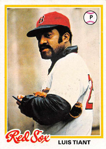 1978 Topps #345 Luis Tiant VG Boston Red Sox 