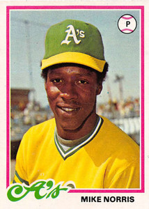 1978 Topps #434 Mike Norris VG Oakland Athletics 