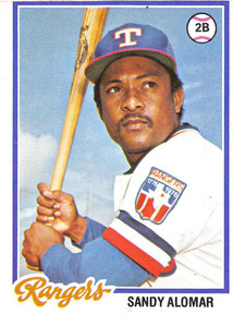 1978 Topps #533 Sandy Alomar Sr. VG Texas Rangers 