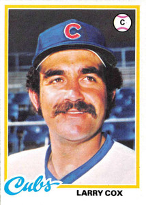 1978 Topps #541 Larry Cox VG Chicago Cubs 