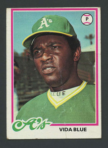 1978 Topps #680 Vida Blue VG Oakland Athletics 
