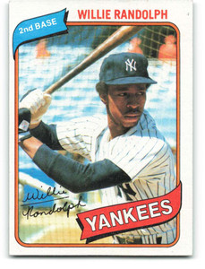 1980 Topps #460 Willie Randolph VG New York Yankees 