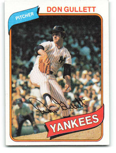 1980 Topps #435 Don Gullett VG New York Yankees 