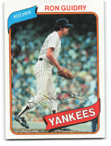 1980 Topps #300 Ron Guidry VG New York Yankees 