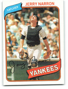 1980 Topps #16 Jerry Narron VG RC Rookie New York Yankees 
