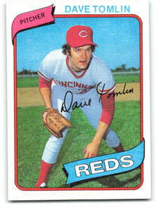 1980 Topps #126 Dave Tomlin VG Cincinnati Reds 