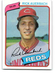 1980 Topps #354 Rick Auerbach VG Cincinnati Reds 