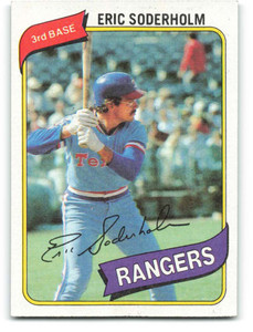 1980 Topps #441 Eric Soderholm VG Texas Rangers 