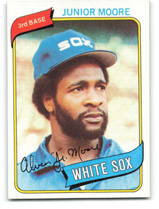 1980 Topps #186 Junior Moore VG Chicago White Sox 
