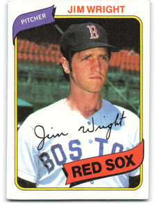 1980 Topps #524 Jim Wright DP VG Boston Red Sox 