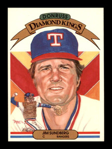 1983 Donruss #7 Jim Sundberg DK VG Texas Rangers 