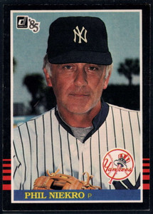 1985 Donruss #458 Phil Niekro VG New York Yankees 