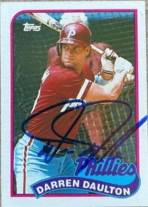 Darren Daulton Autographed 1989 Topps #187 Darren Daulton Autographed 1989 Topps #187