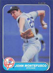 1986 Fleer #111 John Montefusco VG New York Yankees 