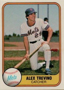1981 Fleer #318 Alex Trevino VG New York Mets 