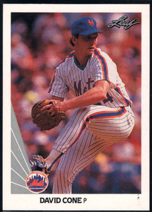 1990 Leaf #40 David Cone VG New York Mets 