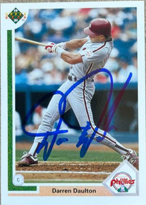 Darren Daulton Autographed 1991 Upper Deck #408