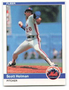 1984 Fleer #589 Scott Holman VG New York Mets 