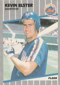 1991 Topps #134 Kevin Elster VG New York Mets