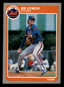 1985 Fleer #87 Ed Lynch VG New York Mets 