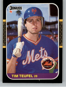 1987 Donruss #581 Tim Teufel VG New York Mets 