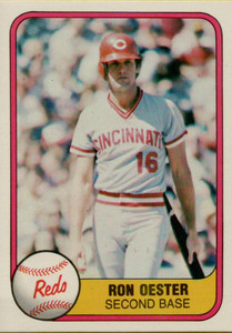 1981 Fleer #218 Ron Oester VG Cincinnati Reds 