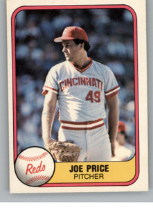 1981 Fleer #210 Joe Price VG RC Rookie Cincinnati Reds 