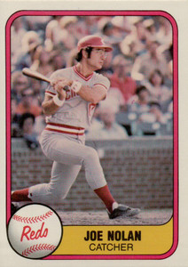 1981 Fleer #212 Joe Nolan VG Cincinnati Reds 