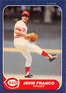 1986 Fleer #178 John Franco VG Cincinnati Reds 