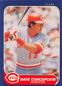 1989 Upper Deck #196 Dave Concepcion VG Cincinnati Reds - Under