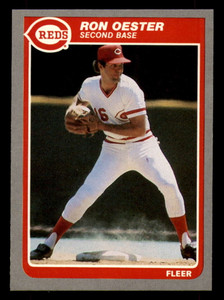 1985 Fleer #542 Ron Oester VG Cincinnati Reds 