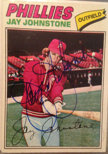 Jay Johnstone Autographed 1977 Topps #415