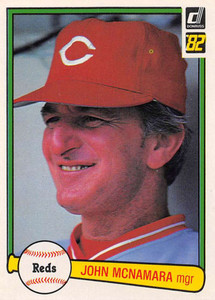 1982 Donruss #526 John McNamara MG VG Cincinnati Reds 