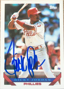 Ricky Jordan Autographed 1993 Topps #585