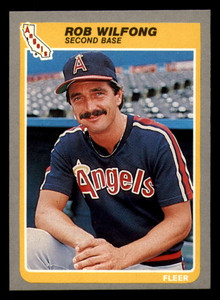 1985 Fleer #315 Rob Wilfong VG California Angels 
