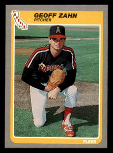 1985 Fleer #317 Geoff Zahn VG California Angels 
