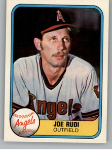 1981 Fleer #272 Joe Rudi VG California Angels 