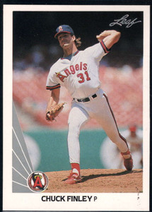 1990 Leaf #162 Chuck Finley VG California Angels 