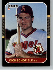 1987 Donruss #283 Dick Schofield VG California Angels 