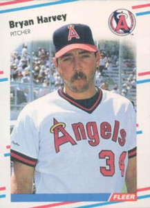1988 Fleer Update #14 Bryan Harvey VG RC Rookie California Angels 
