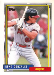 1992 Topps Traded #42T Rene Gonzales VG California Angels 