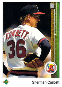 1989 Upper Deck #464 Sherman Corbett VG RC Rookie California Angels 