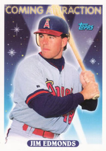 1993 Topps #799 Jim Edmonds VG RC Rookie California Angels 