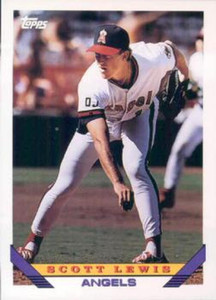 1993 Topps #668 Scott Lewis VG California Angels 