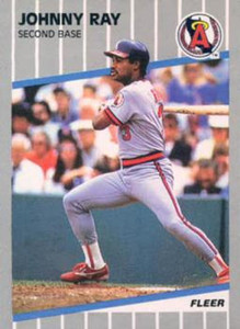 1989 Fleer #487 Johnny Ray VG California Angels 