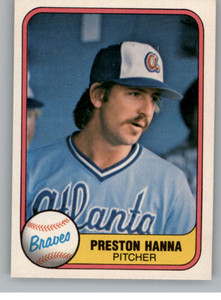 1981 Fleer #264 Preston Hanna VG Atlanta Braves 