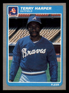 1985 Fleer #327 Terry Harper VG Atlanta Braves 