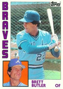 1984 Topps #77 Brett Butler VG Atlanta Braves 