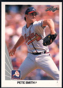 1990 Leaf #144 Pete Smith VG Atlanta Braves 