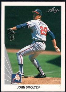1990 Leaf #59 John Smoltz VG Atlanta Braves 